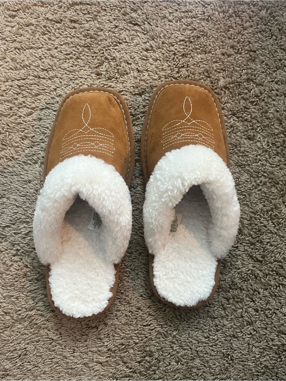 Ariat Women’s Square Toe Boot Slippers - Chestnut